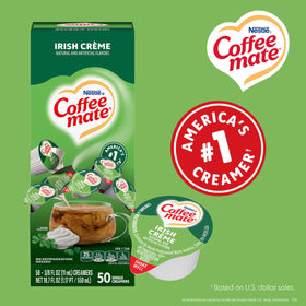 Pour Coffee Mate into hot coffee for a smooth finish.