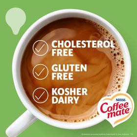 Coffee Mate Irish Creme being poured into a cup for rich flavor