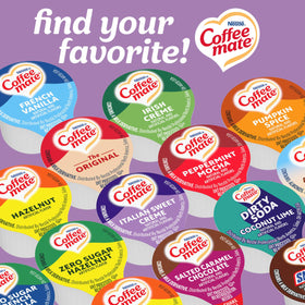 Non-dairy Coffee Mate Italian Sweet Creme fits diverse diets