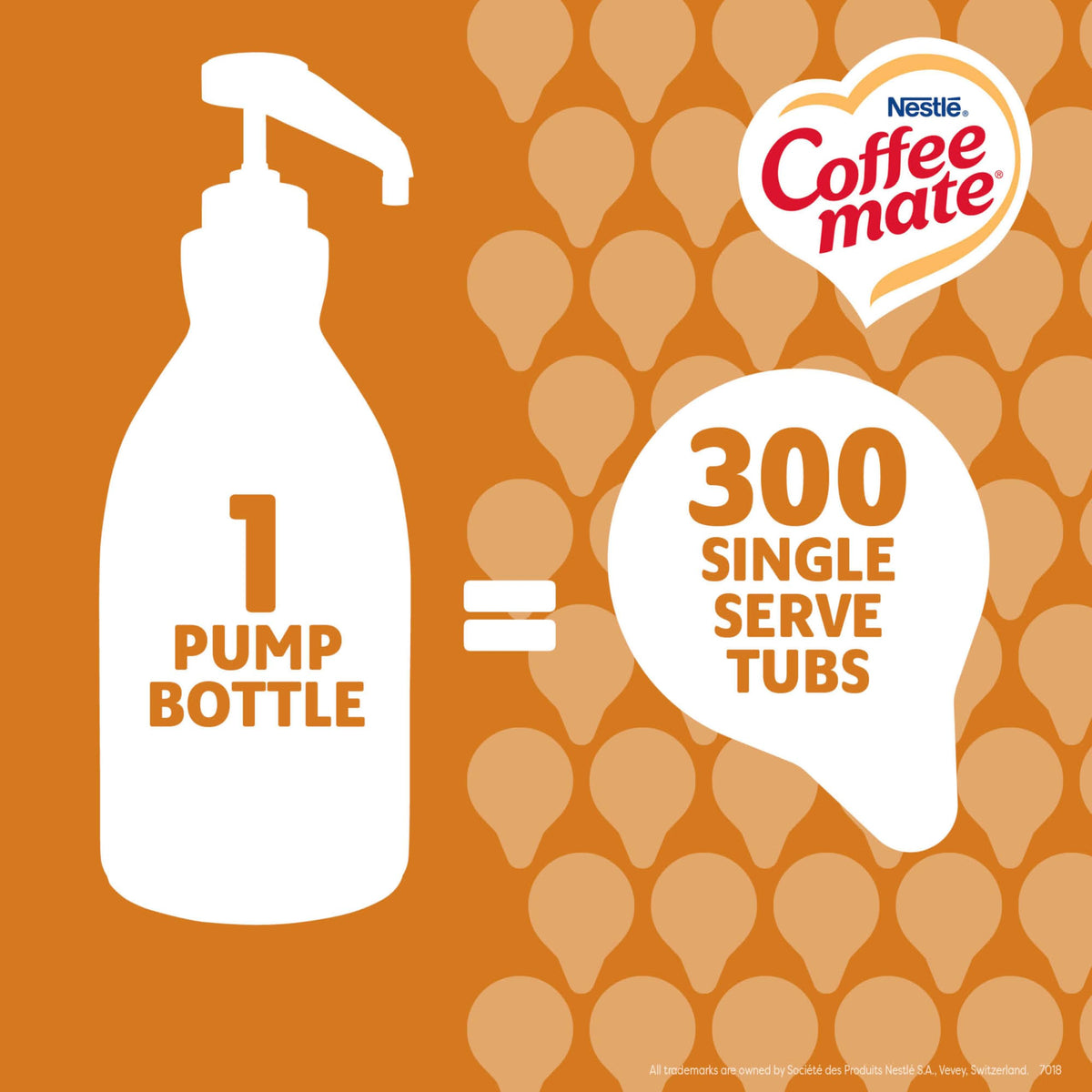 Coffee mate liquid concentrate close-up highlighting shelf-stable formula for ready-to-use creamer.