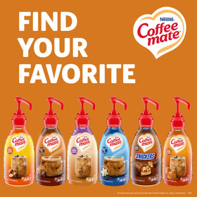 Coffee mate non-dairy product highlighting lactose-free and gluten-free options.