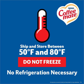 Coffee Mate nondairy creamer offers lactose-free plant-based option for beverages.