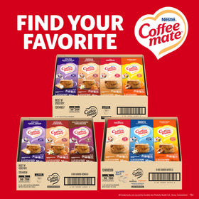 Office break room with Coffee mate creamer singles boosts coffee station efficiency.