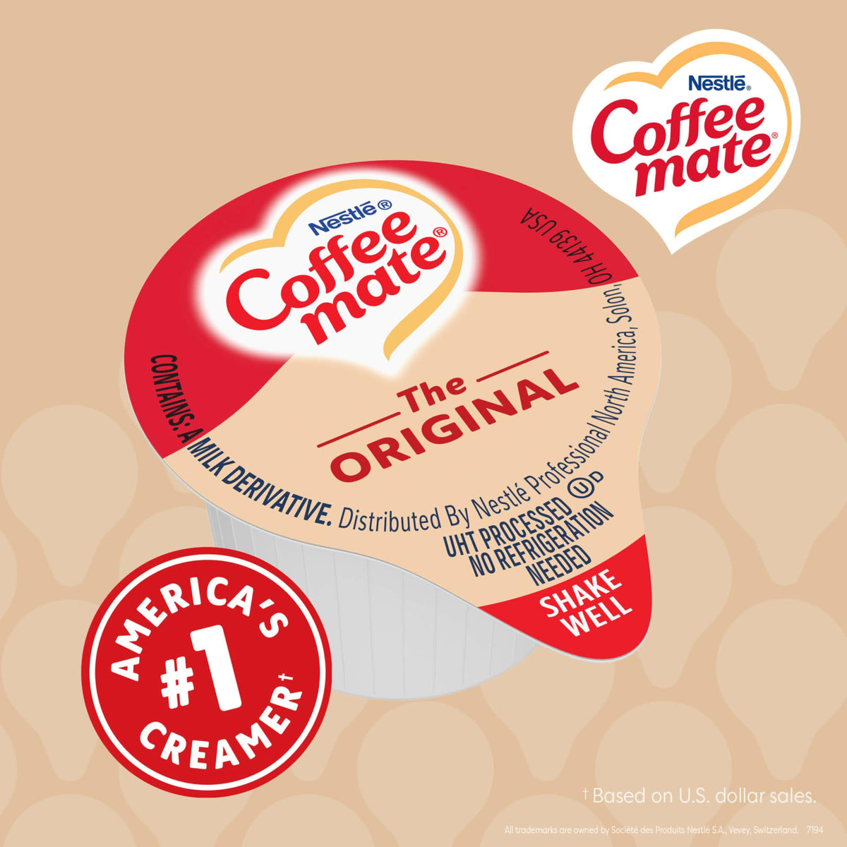 Coffee mate Original creamer blends smoothly with hot and cold beverages