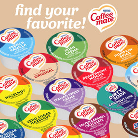 Coffee Mate Original label shows kosher dairy and gluten-free options.