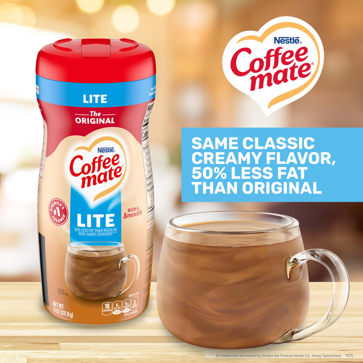 Coffee Mate Original Lite packaging box shown for office use