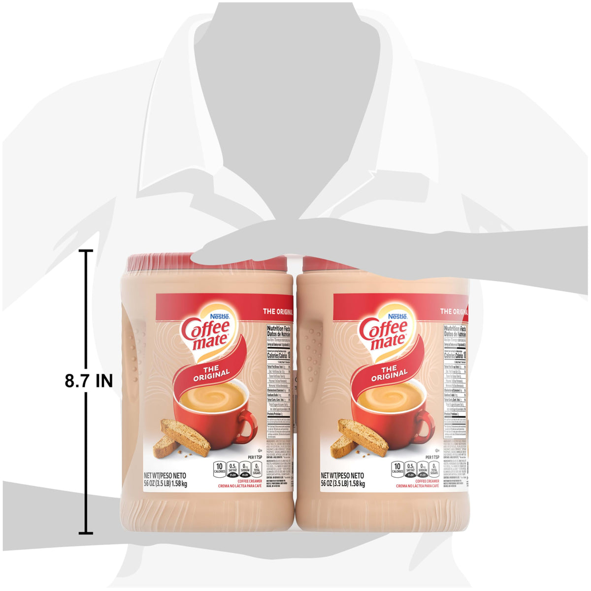 Coffee Mate Original provides rich, velvety coffee flavor without dairy.