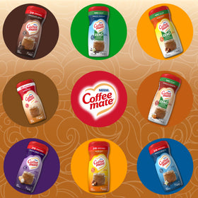 Coffee Mate Original creamer stored in a cool dry place for shelf stability