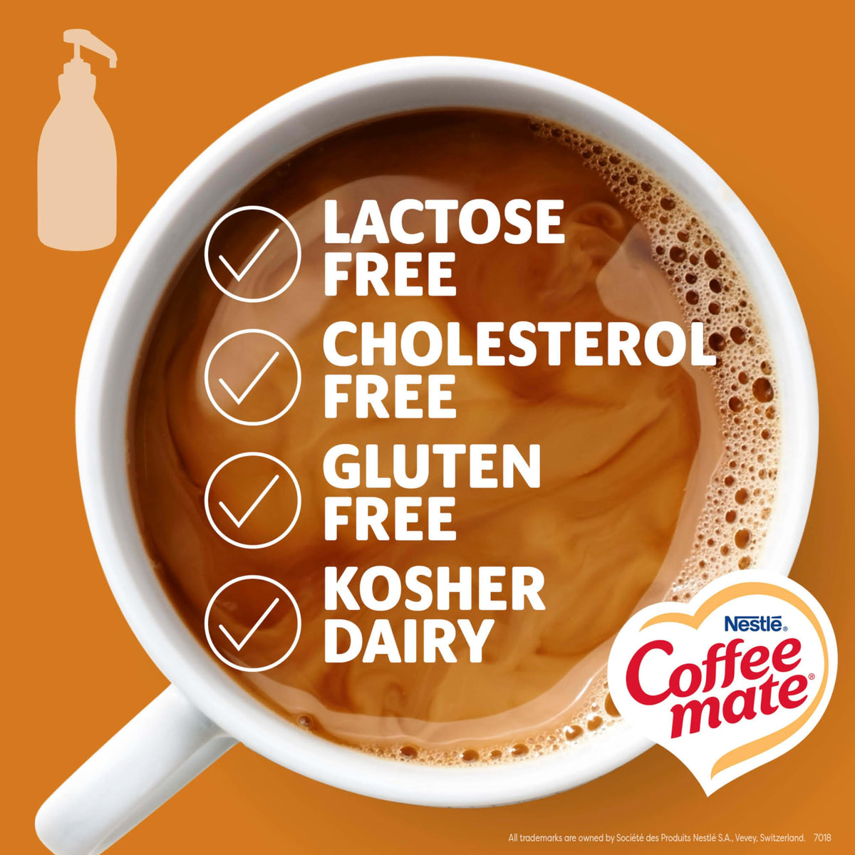 Coffee mate pump-lock system illustrating tamper-proof, secure dispensing in busy kitchens.