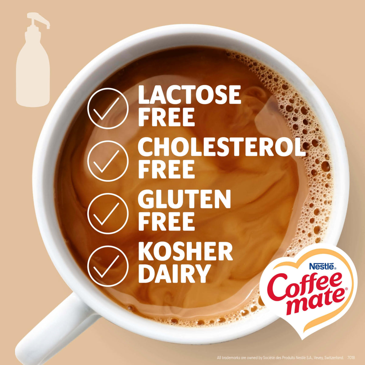 Coffee Mate pump system is tamper-proof for safe break room use