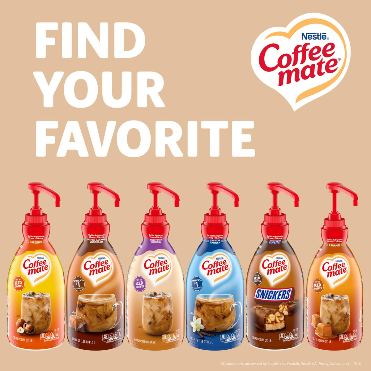 Coffee Mate bottle with sugar-added formula enables long storage in kitchens
