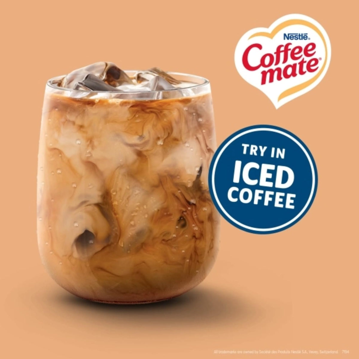 Vanilla Caramel aroma rising from stirred Coffee Mate cup.