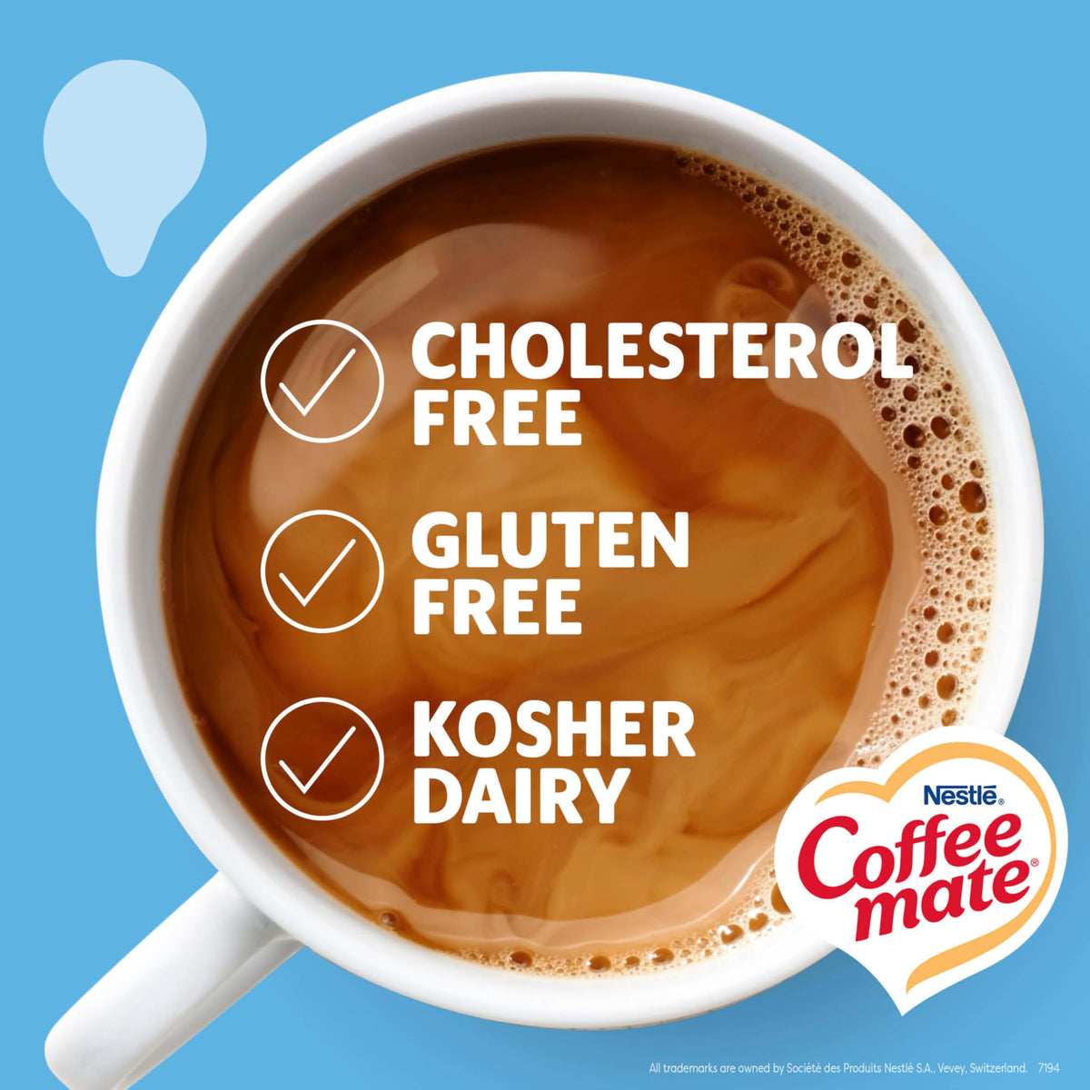Coffee Mate French Vanilla on shelf display highlighting convenient flavor choice.