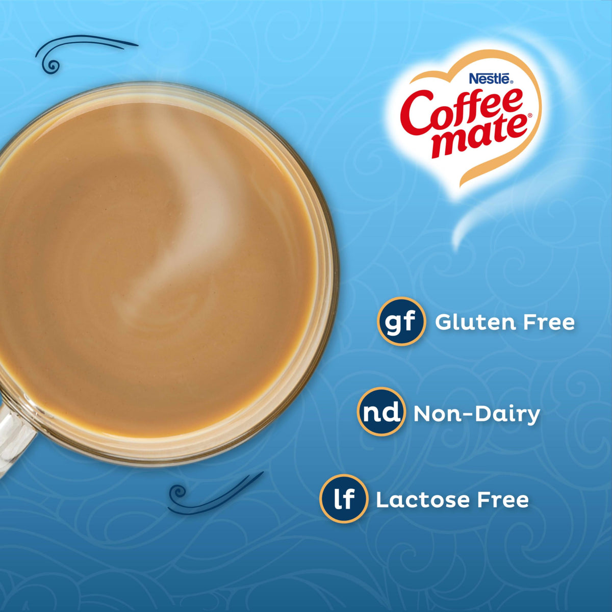 Coffee mate Zero Sugar French Vanilla bottle adds smooth flavor, sugar-free.