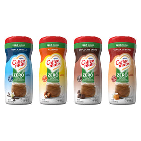 Coffee mate Zero Sugar variety pack bottle enhances everyday coffee with zero sugar.