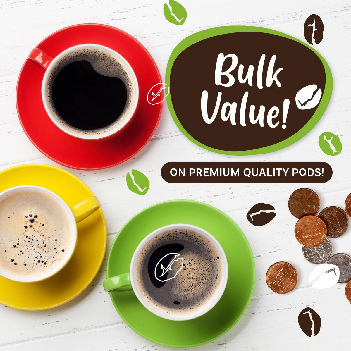 Coffee Pod Variety Packs 120-count box for home or office use.