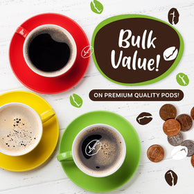 Coffee Pod Variety Packs Arabica coffee roasted to perfection, kosher certified.