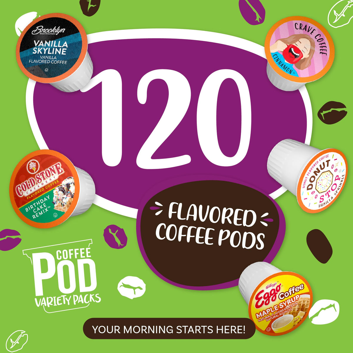 Coffee Pod Variety Packs blueberry shortcake pod, dessert-inspired flavor for a midday treat