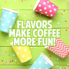 Coffee Pod Variety Packs small-batch roasted beans illustrated with rich aroma.