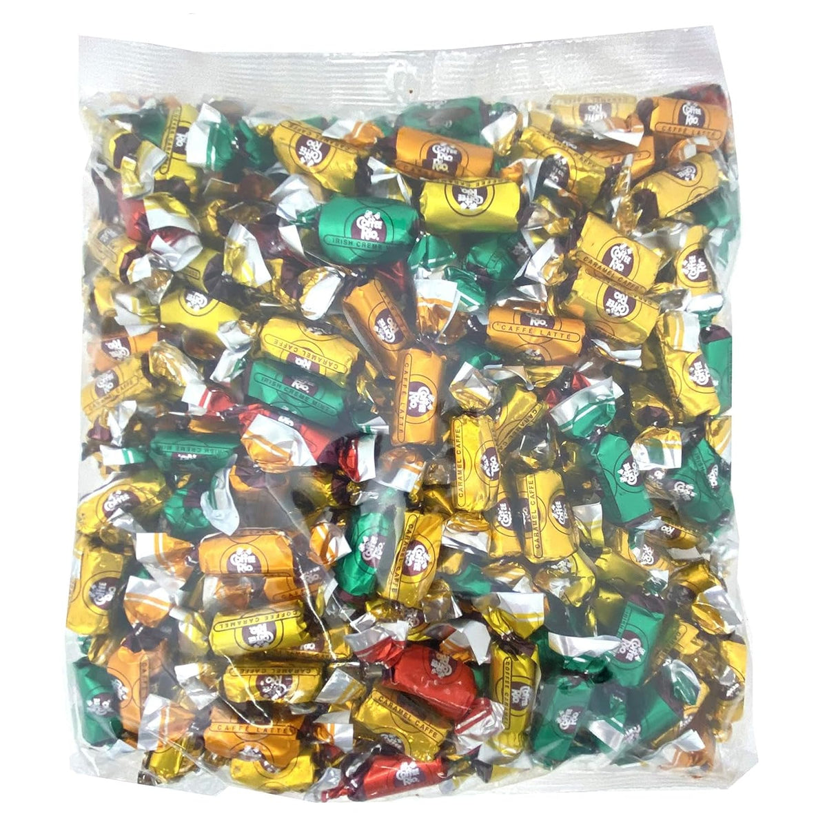Coffee Rio assorted coffee candy variety pack in a 3-pound bulk.