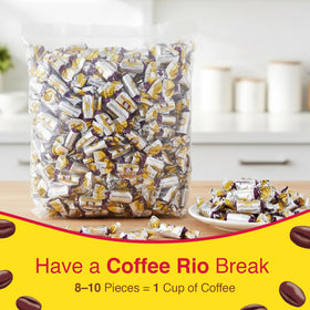 Coffee Rio candy display ready for a buffet or gift table