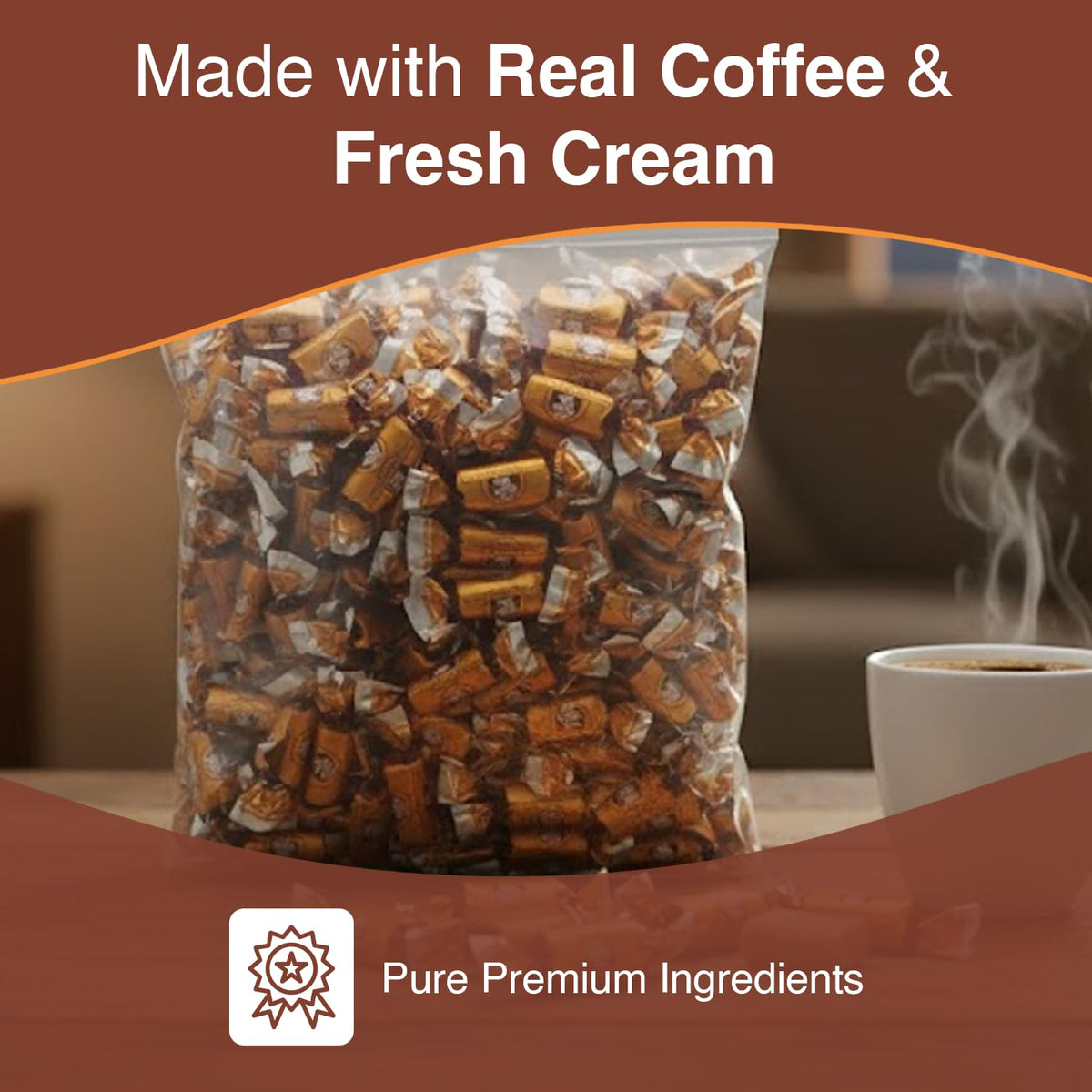 Coffee Rio Gift-ready candies in a gift-friendly presentation.