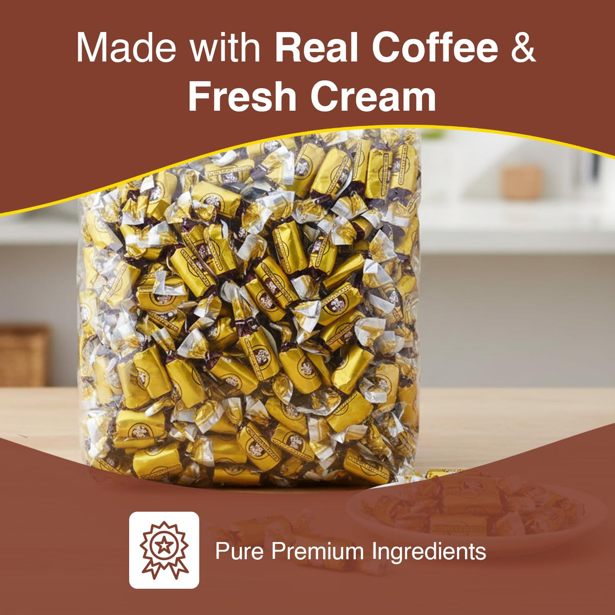 Coffee Rio individually wrapped candies for on-the-go freshness