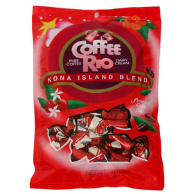 Coffee Rio Kona Island Blend candies in stand-up bag for easy office sharing.
