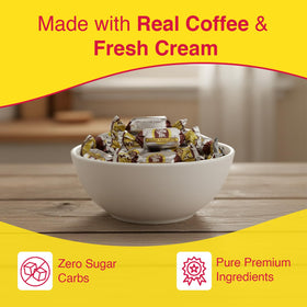Coffee Rio Kosher label on Latté candy packaging
