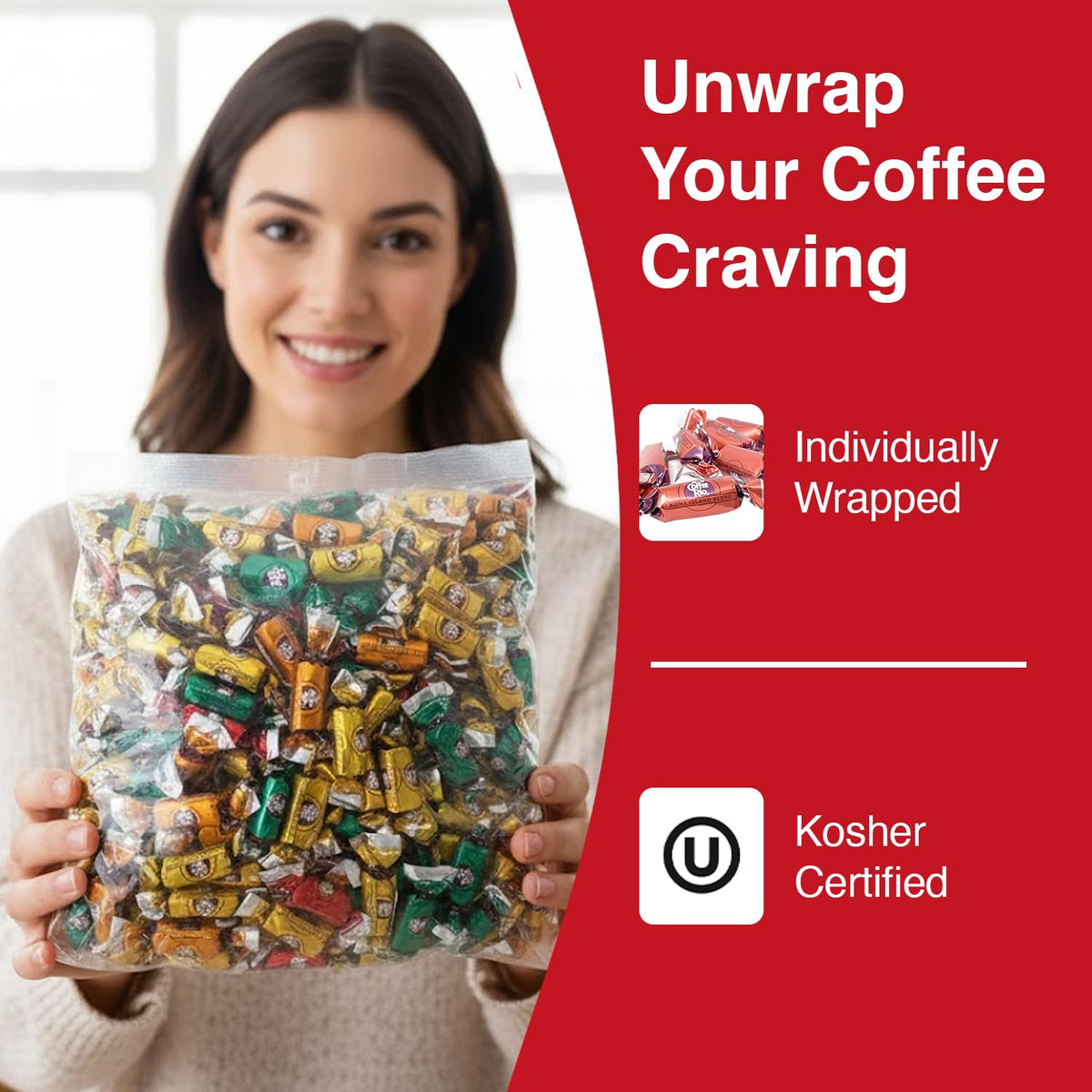 Coffee Rio office candy bowl display for quick, satisfying breaks.