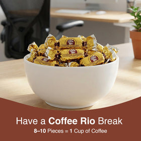 Coffee Rio stand-up bags contain 9 oz each