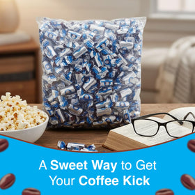 Coffee Rio sugar-free coffee candy on buffet displays invites tasting