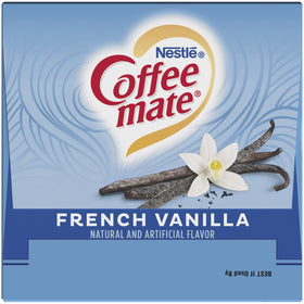 Four box packaging of Coffee Mate French Vanilla singles