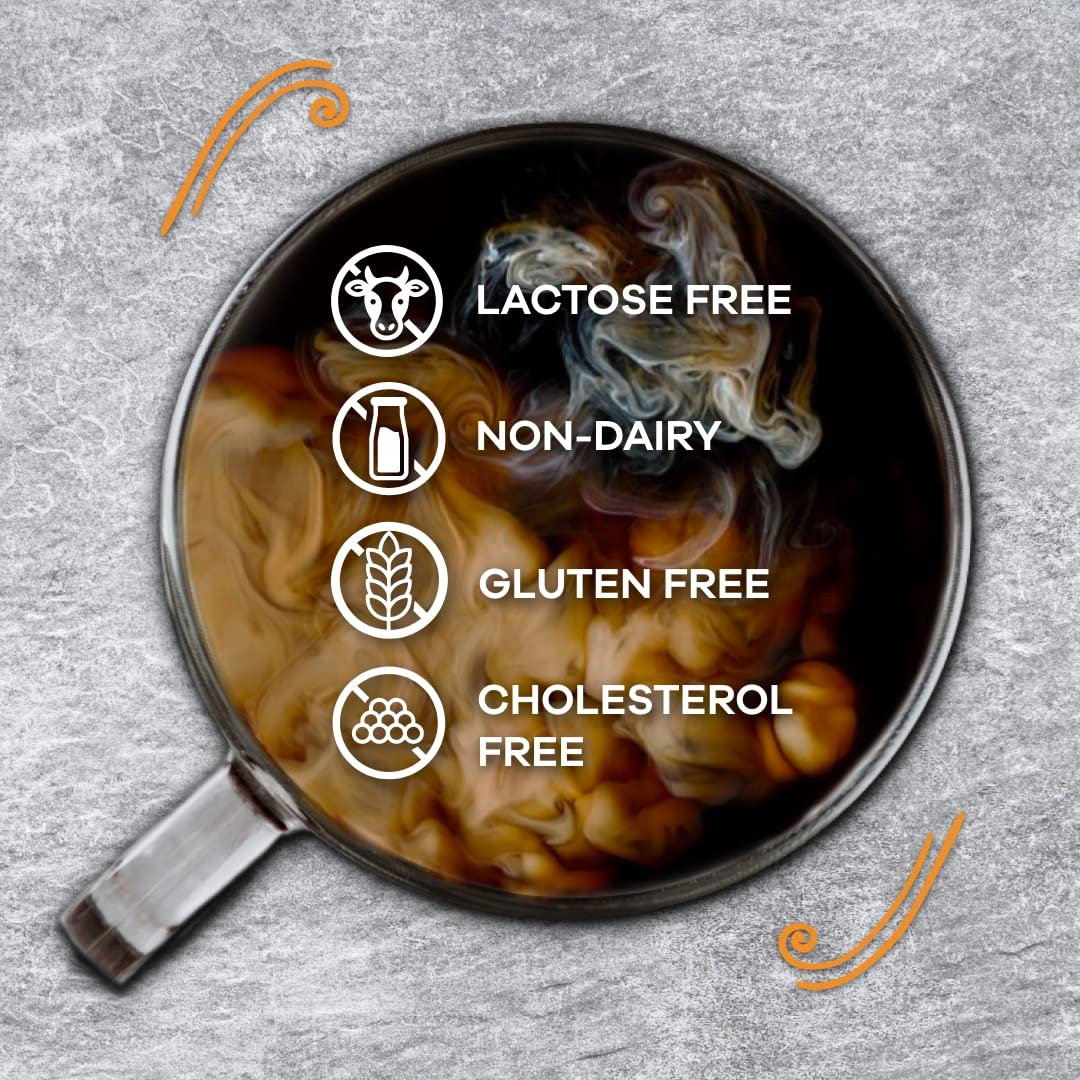 On-the-go Coffee Mate hazelnut creamer pack, no refrigeration needed.