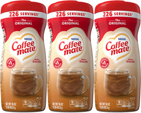 Coffee Mate Original Powdered Creamer pack of 3 canisters for easy, creamy coffee