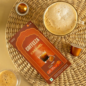 Coffeeza hazelnut flavour capsule with nutty finish and spice hint