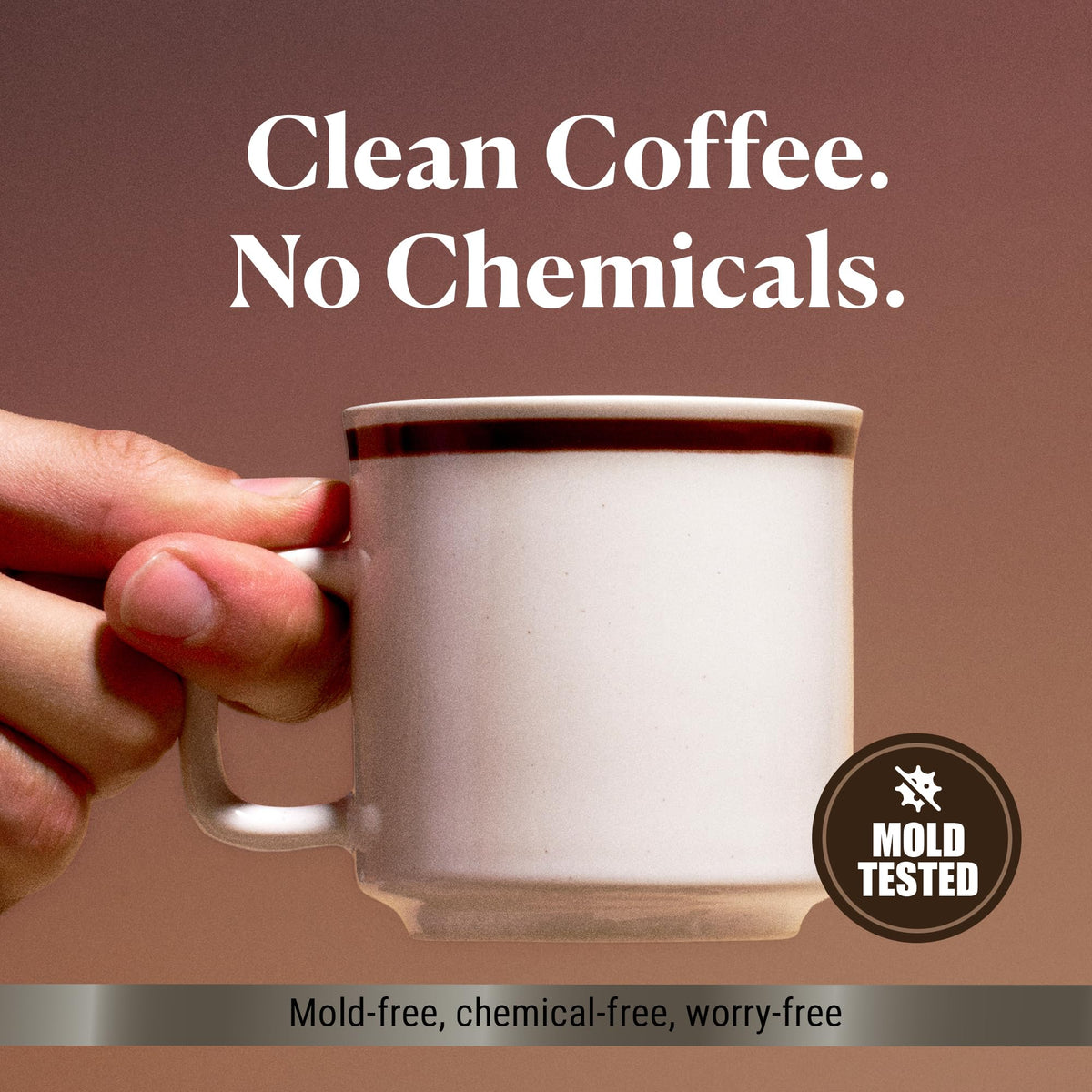 COFFREE low-acid medium-roast coffee for a smooth, balanced sip