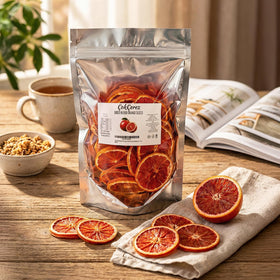 çokçerez blood orange slices as cocktail garnish adding visual drama and bright aroma