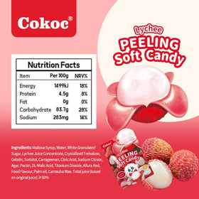 COKOC Exotic Fruit Peelable Gummies display, a playful party treat