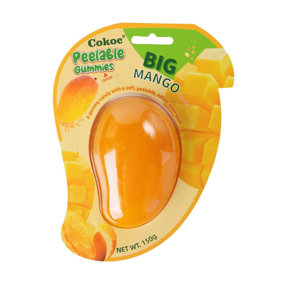 COKOC Mango Gummy: giant peelable mango for a playful, tasty snack.