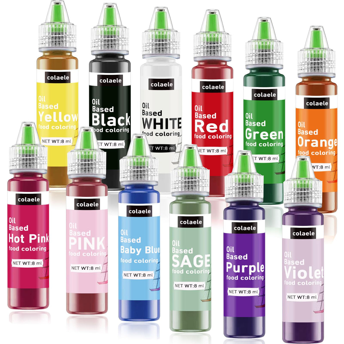 Colaele hot pink oil based color for candy decorations and chocolate detailing