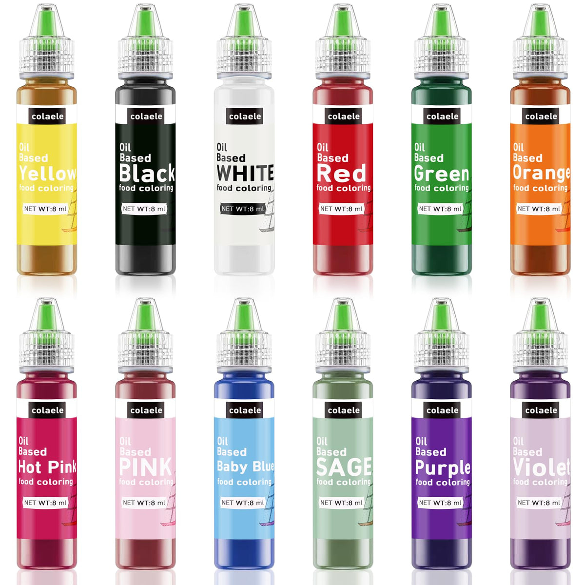 Colaele orange oil coloring for bright Halloween and sunny cake designs