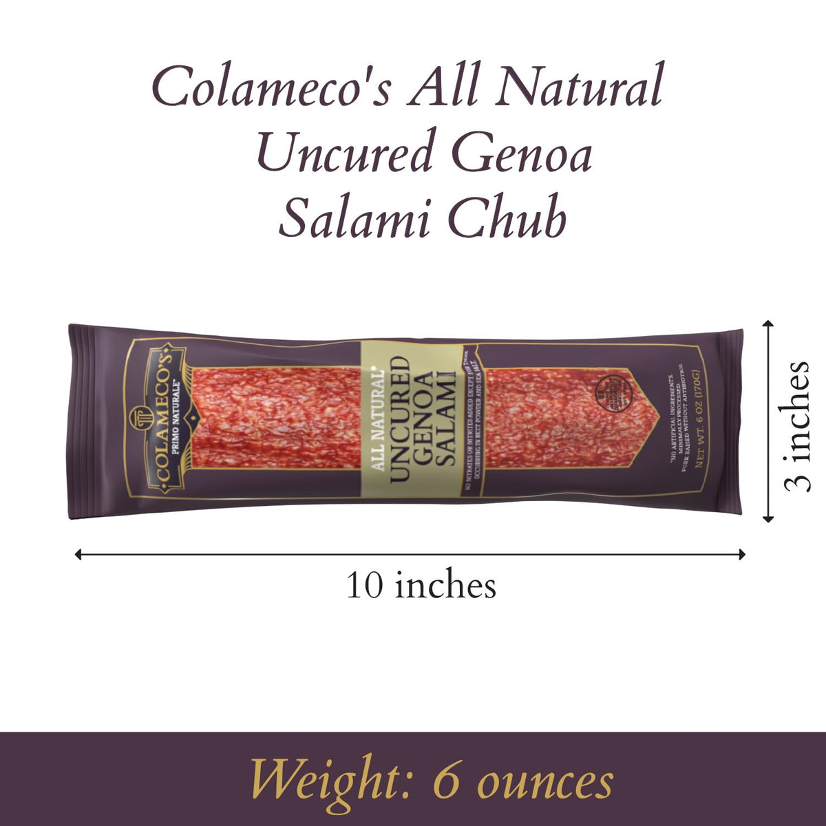 COLAMECO'S Genoa salami pizza topping – boosts savory Italian flavor on pies.