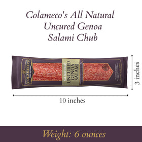 COLAMECO'S Genoa salami pizza topping – boosts savory Italian flavor on pies.