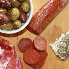 Colameco's pepperoni-salami-on-pizza adds savory topping to any pie.