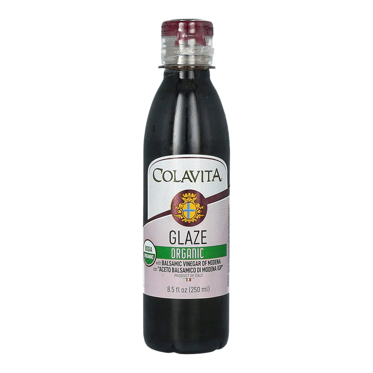 Colavita Organic Balsamic Glaze bottle for finishing salads and roasted vegetables