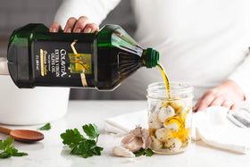 Colavita EVOO kitchen use with roasted veggies for richer flavor.