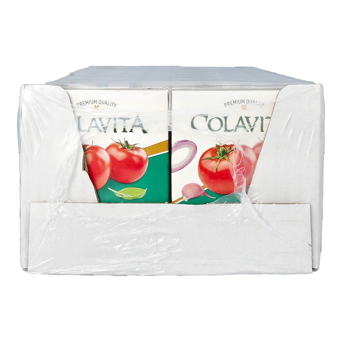 Colavita Recart tetra pack marinara packaging for convenient storage
