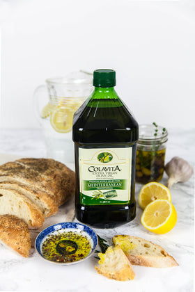 Colavita Mediterranean olive oil jug ideal for roasting and dressing.