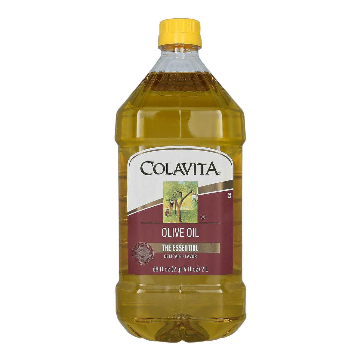 Colavita olive oil in a 2L plastic jug for everyday cooking and high-heat meals.